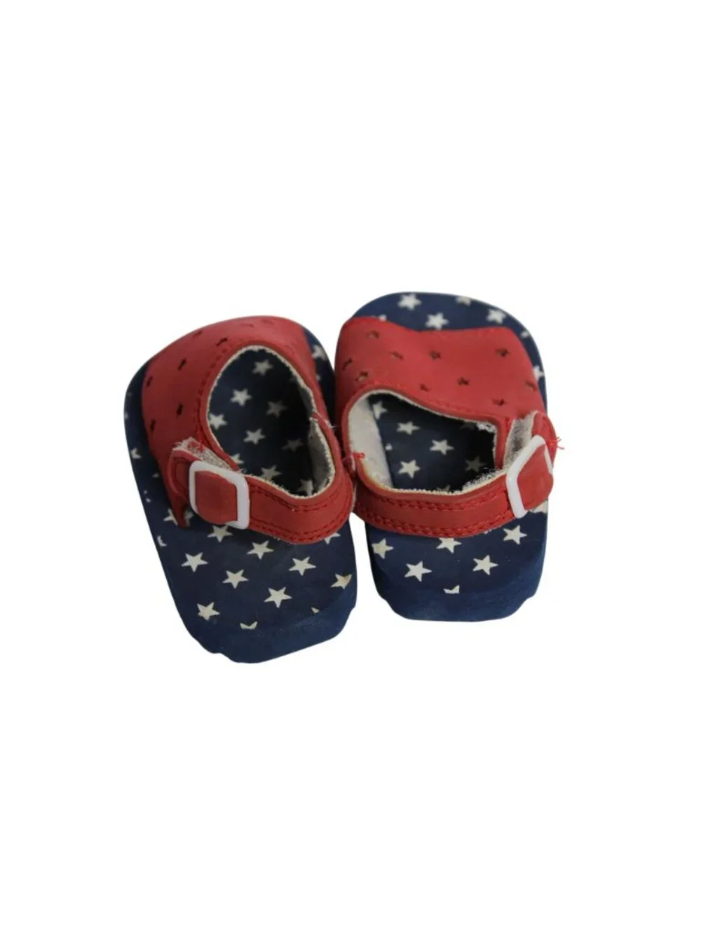 Vintage Baby Shoes Patriotic Sandals Size 6 - 12 Months